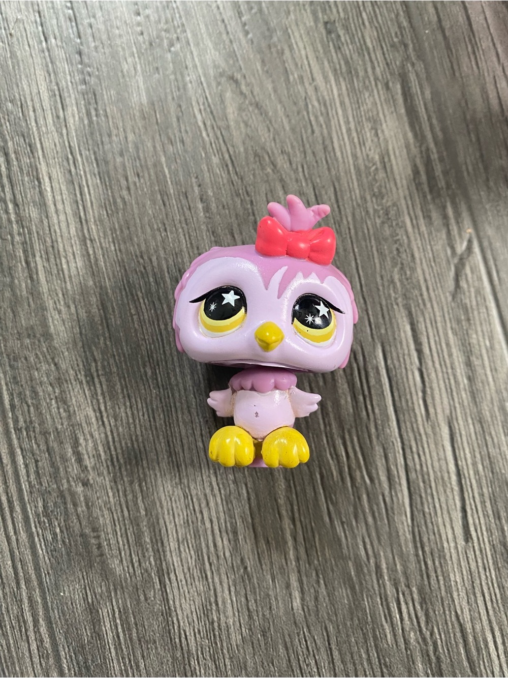 LPS #841 2008 purple owl and bird cage accessory